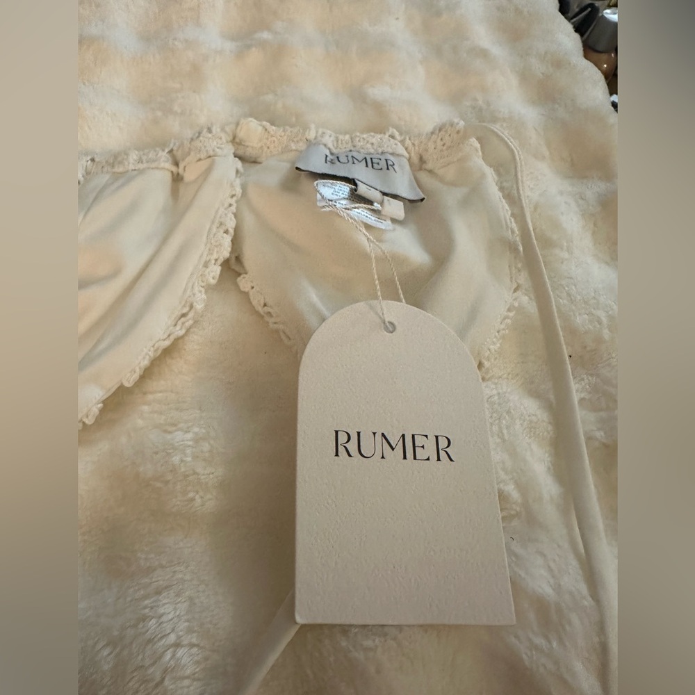 Rumer‎ Ines Triangle Bikini Top in white - Picture 10 of 10